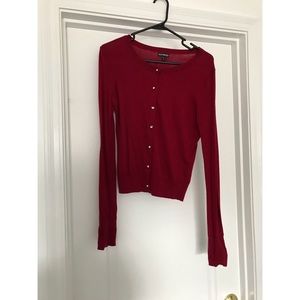 Express red rhinestone sweater